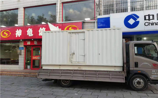 万冲镇出租发电机施工案例